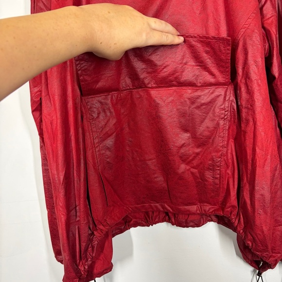 Alembika Red Faux Suede Hoodie Size 3 or US 10/12 - Picture 9 of 12
